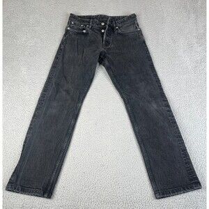 BUCK MASON Jeans Men 30x34 Ford Standard Straight Button Fly Double Dipped #3